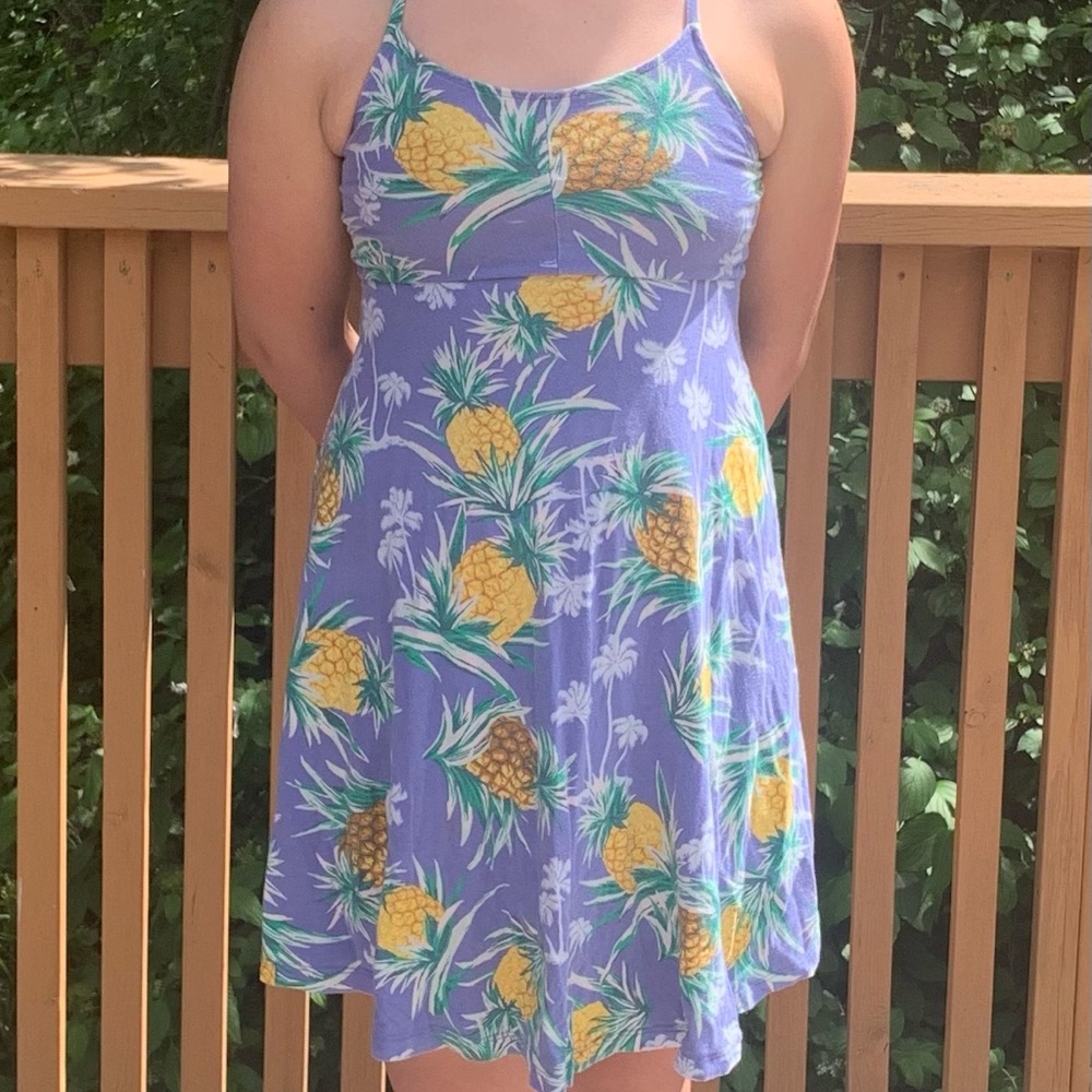 Old navy Pineapple dress size girls XL 14